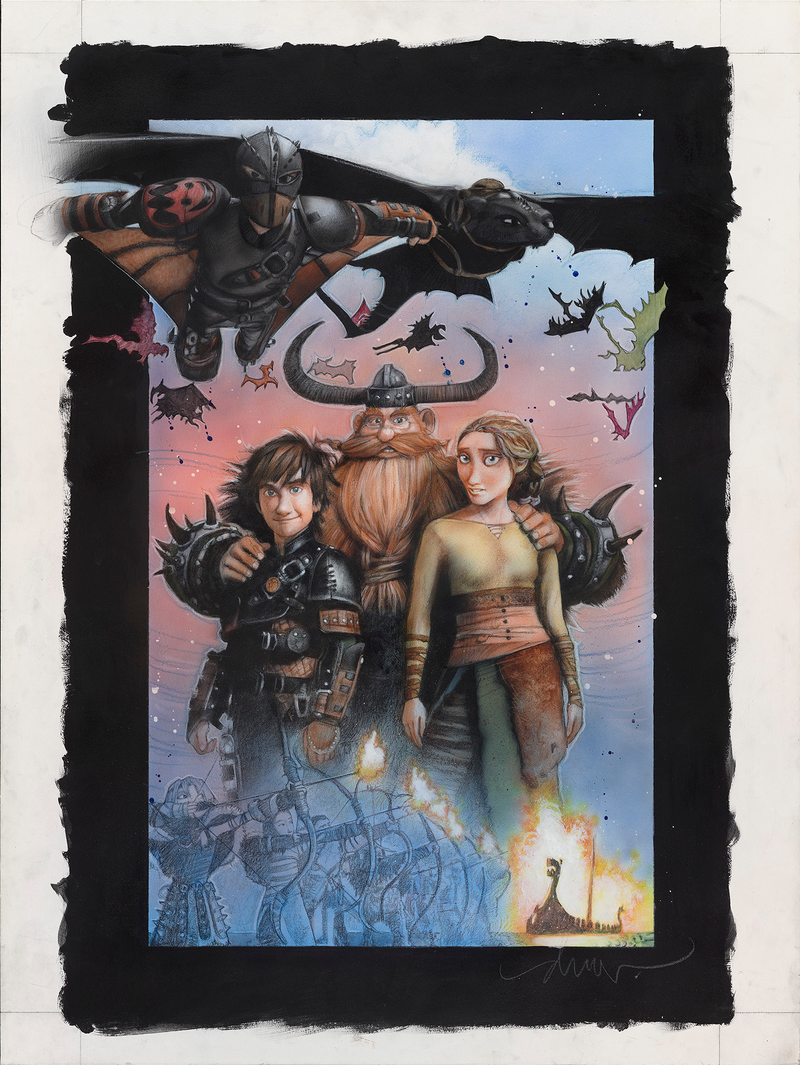 How to Train Your Dragon 2 by Drew Struzan
